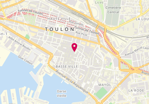 Plan de Entr gen le charpentier joseph, 5 Place Pierre Puget, 83000 Toulon
