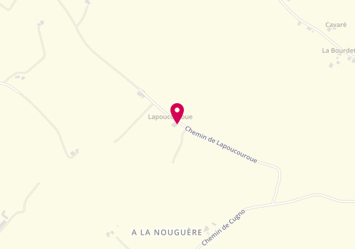 Plan de A Lapoucouroue, La Poucouroue, 32450 Castelnau-Barbarens