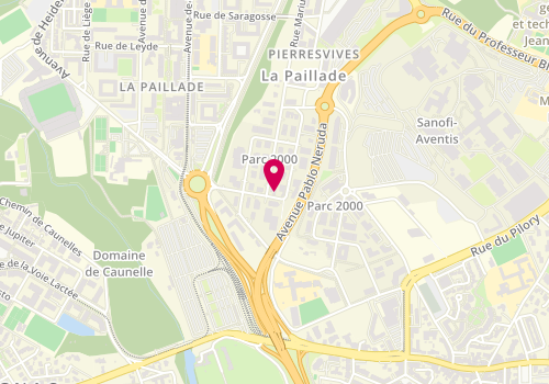 Plan de Adam Menuiserie, 11 Rue Claude François, 34080 Montpellier