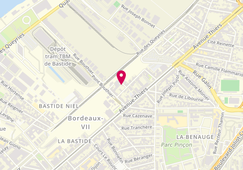 Plan de L'Atelier Aquitain, 2 Bis Impasse Bouthier, 33100 Bordeaux