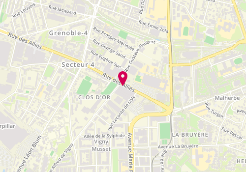 Plan de MY Charpente, 35 Rue des Alliés, 38100 Grenoble