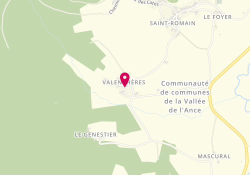Plan de A.C.D, Valencheres, 63660 Saint-Romain