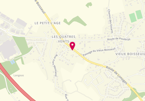 Plan de 2 M Menuiserie, 29 , Route de Limoges
Les 4 Vents, 87220 Boisseuil