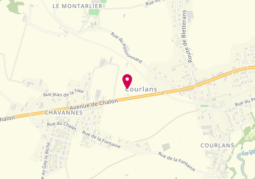 Plan de Bati'Charpente, 1320 avenue de Chalon, 39570 Courlans
