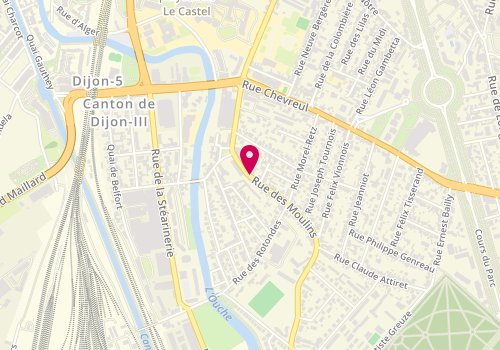Plan de Olivier Boin, 35 Rue Moulins, 21000 Dijon