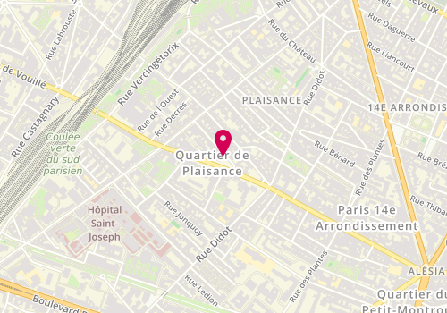 Plan de Couvreur Hoffmann Frère, 38 avenue Villemain, 75014 Paris