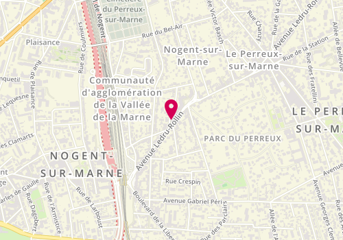 Plan de A.Z.C.S, 33 avenue Ledru Rollin, 94170 Le Perreux-sur-Marne