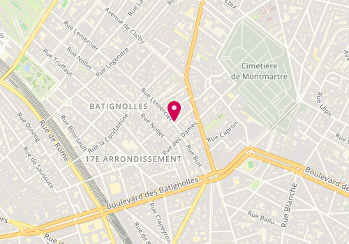Plan de MRFC Cholet, 8 Rue Lemercier, 75017 Paris