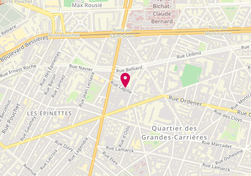 Plan de Rayed et Frères, 19 Rue Lagille, 75018 Paris